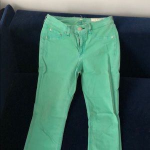 Rag and bone sea foam green skinny jeans